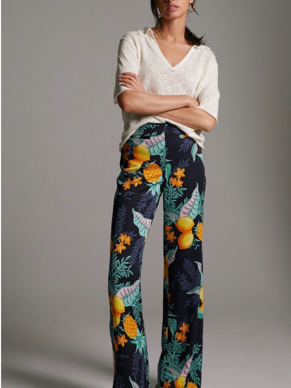 Maeve Escape Printed Pants